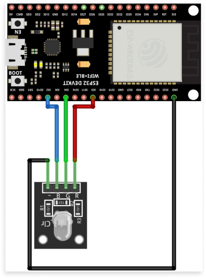 RGB LED Module Wiring Diagram