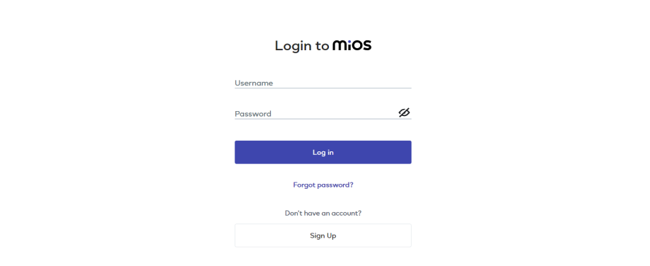 Login to MiOS