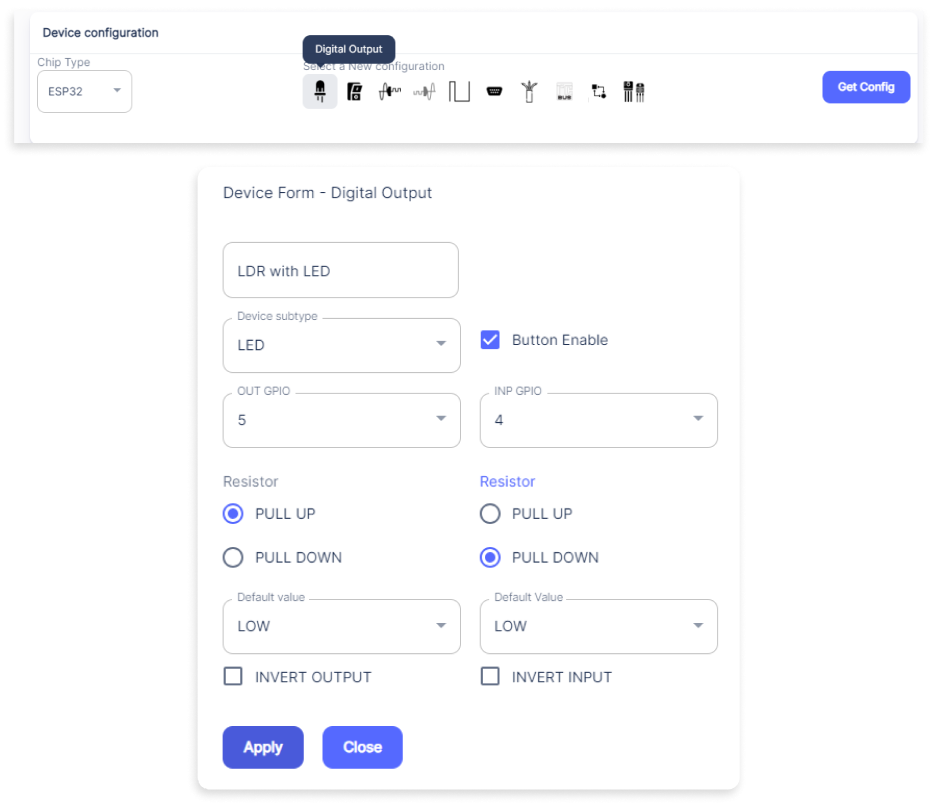 Device Configuration