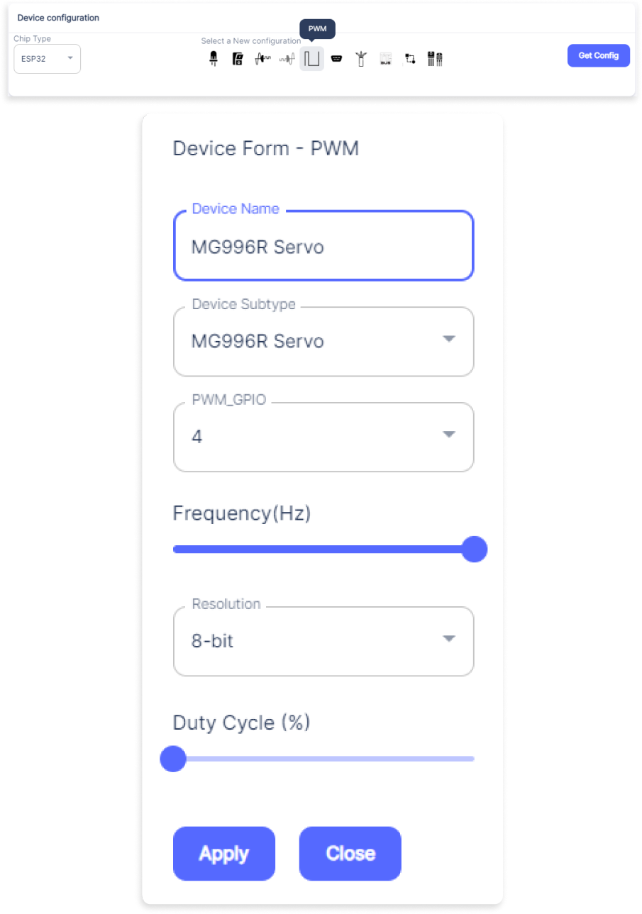 Device Form - PWM