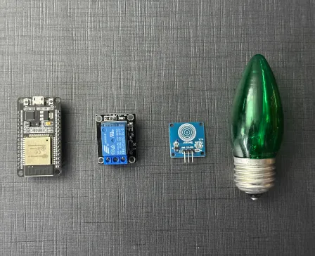 Operate relay using touch sensor TTP223B