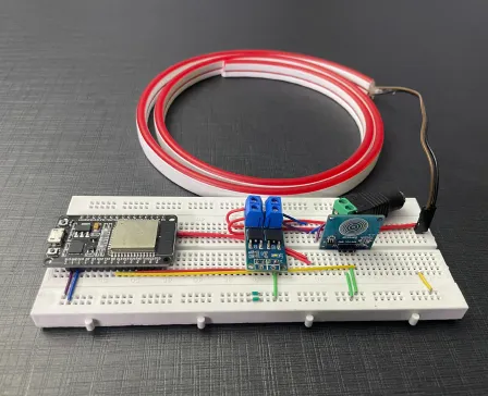 Operate a Neon Light with TTP223B touch sensor