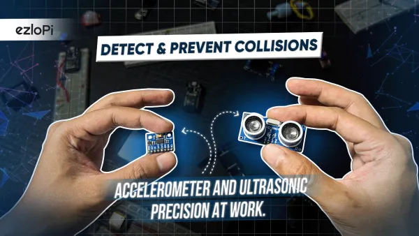 Collision detection using accelerometer and ultrasonic sensor