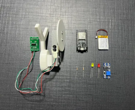 Battery-powered smart load Indicator with LED